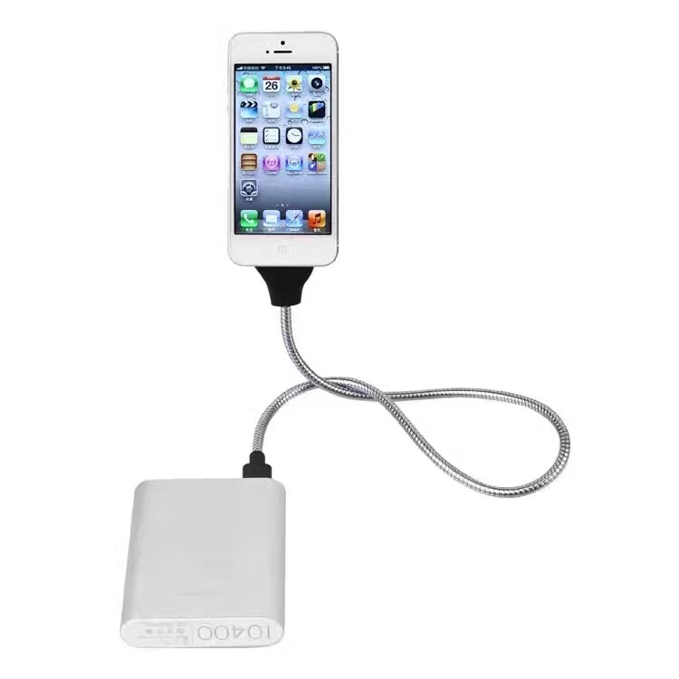 Phone holder Hand Shape USB Metal Cable For Type-C Iphone Micro USB Fast Charging Data Cable
