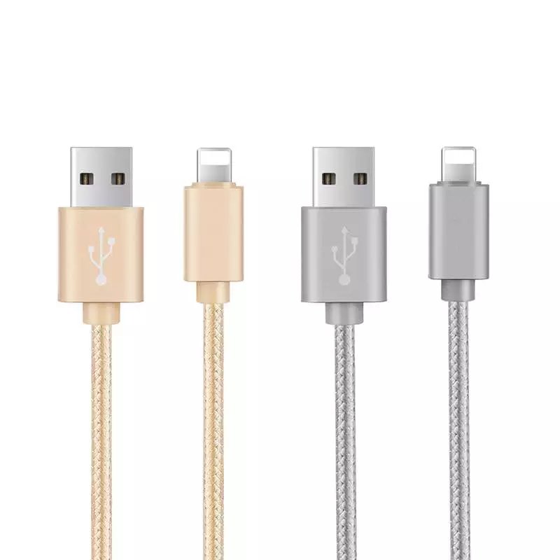 high quality 1m nylon Braided fast charger micro usb data cable for iphone 5/5s/6/6s/7/7 plus